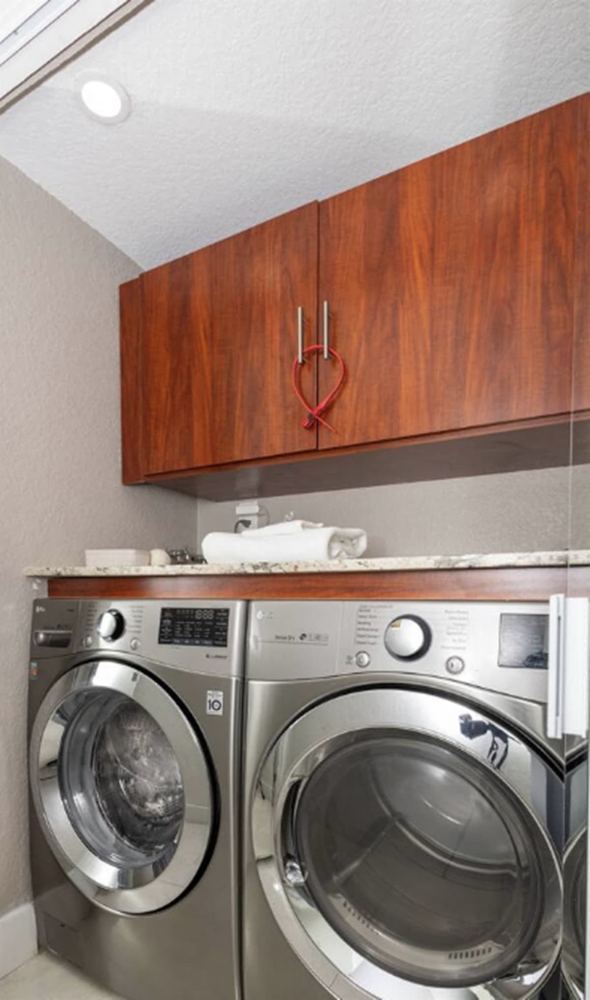 Laundry on site with pods provided, we've got you covered