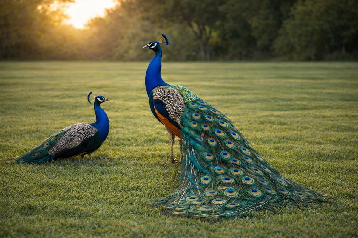 Peacocks stroll around the neighborhood 🦚✨
A little magic for the kids, beauty for everyone.  Welcome to the Peacock House!